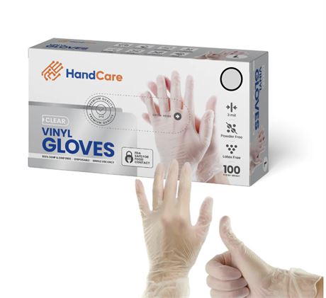 HANDCARE VINYL GLOVES PALLET #1008