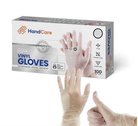 HANDCARE VINYL GLOVES PALLET #1431