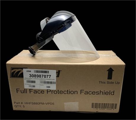 Bullard Full Face Protection Faceshield (5pc/case) Lot