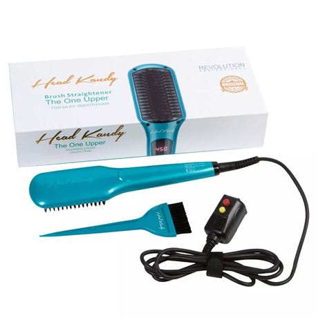 Head Kandy Brush Straightener Teal 2.0 w/ MIX Items Lot